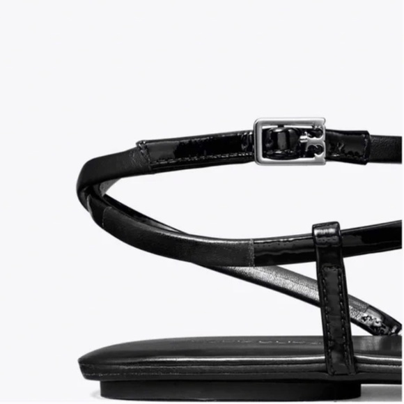 ✨ Tory Burch Split Mignon Must-Strap Sandal – Black – Size 8 ✨ New Without Box - Picture 2 of 7